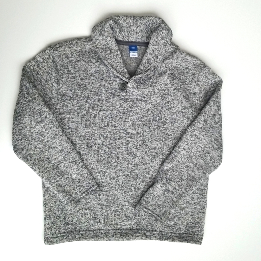 Like new! Old navy, gray cardigan for big  boy, size M (8);
